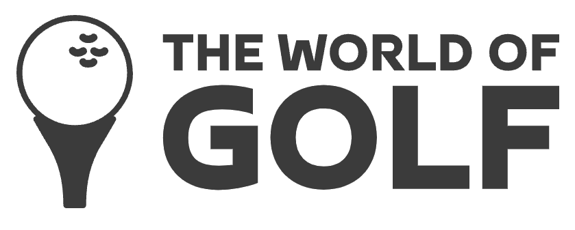 the world of golf black logo